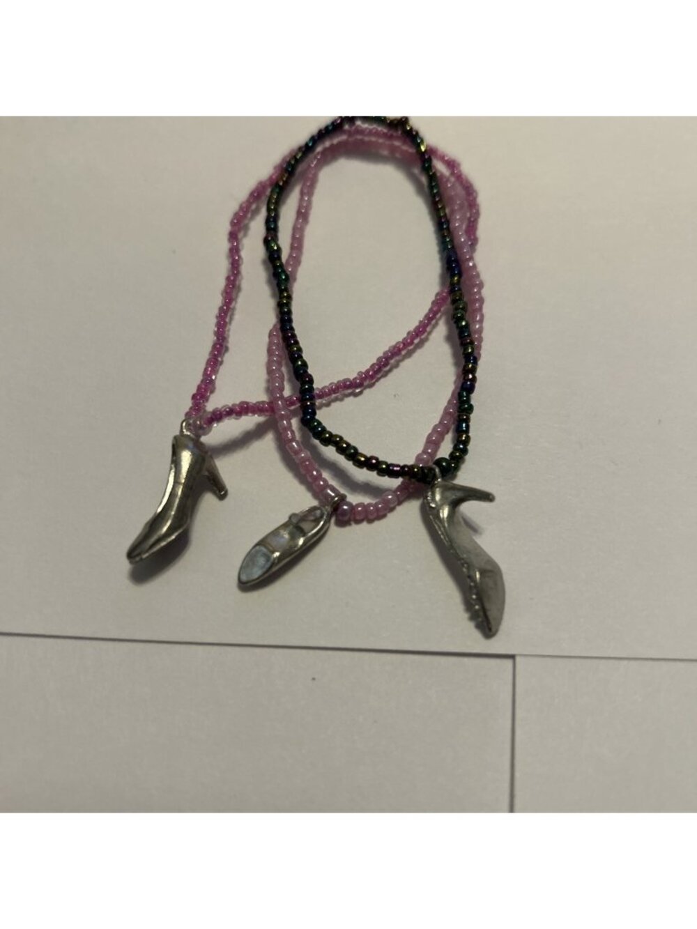 Show Jewelry Charms High Heel Shoe Silver Tone Shoes 3 Styles With Bracelets